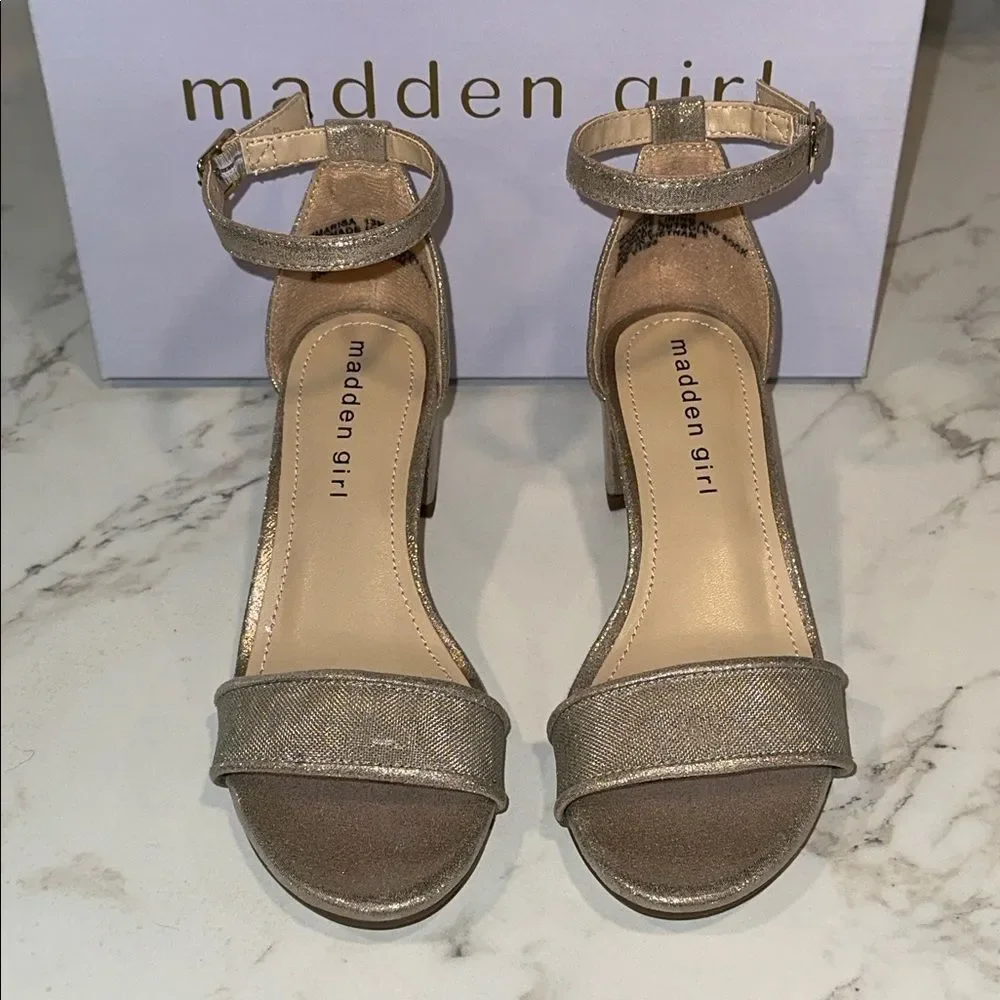 Madden Girl MMARISA Gold Mesh Heels NEW Size 13 Easter Church Wedding